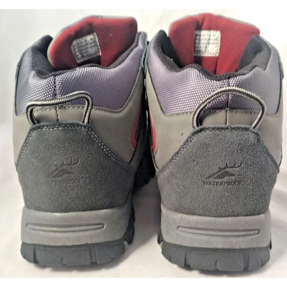 Deer Stags Gray Anchor Waterproof Suede Hiking Boots/Shoes-Men's 10.5 Medium-NEW